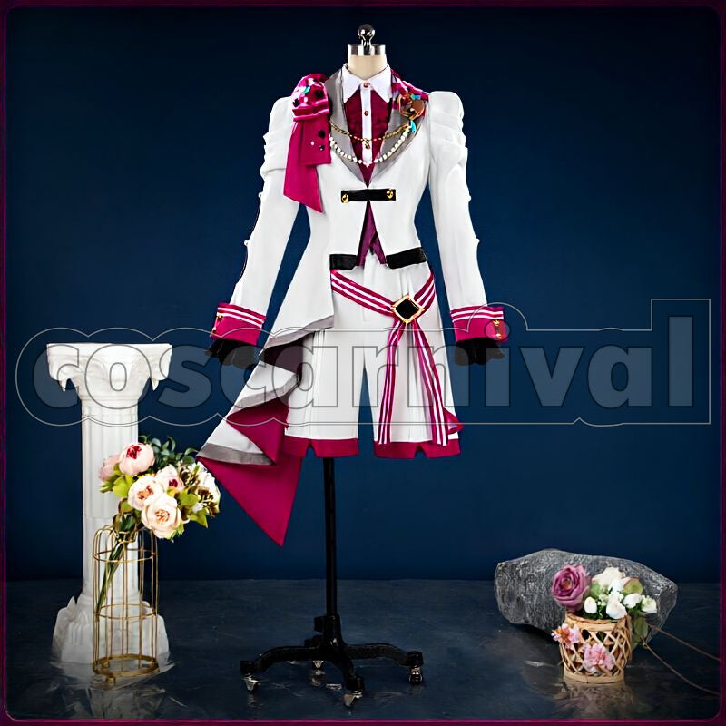 Special for Princess! Esu Sagiri, Kanna Natsu, Fuyume Hanamura, Raika Hojo Melted Heart＊Snow White of Memories Cosplay cosplay costume from Ensemble Stars!!, front view 2