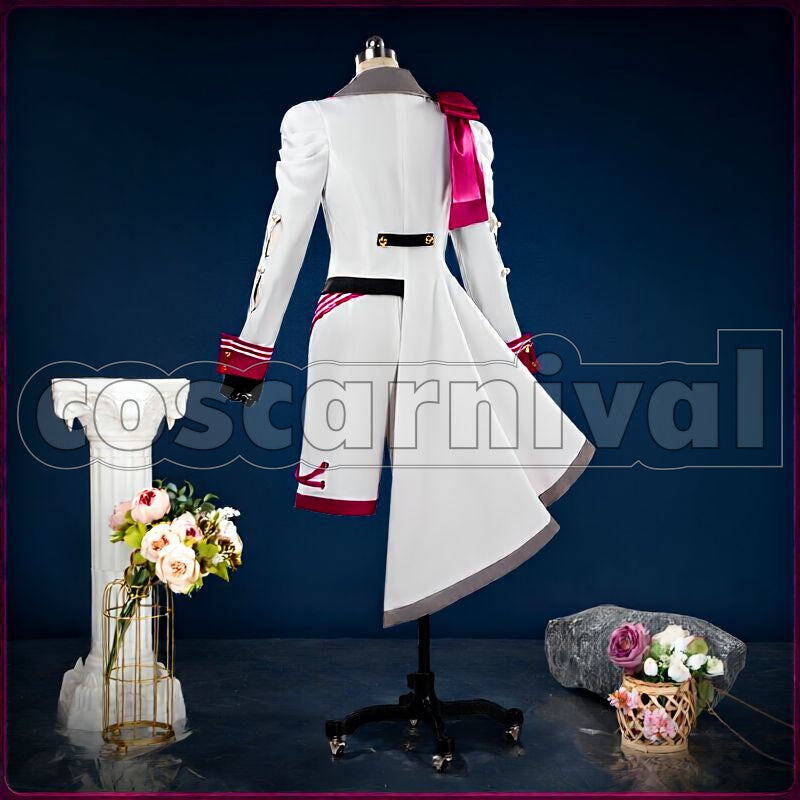 Special for Princess! Esu Sagiri, Kanna Natsu, Fuyume Hanamura, Raika Hojo Melted Heart＊Snow White of Memories Cosplay cosplay costume from Ensemble Stars!!, back view