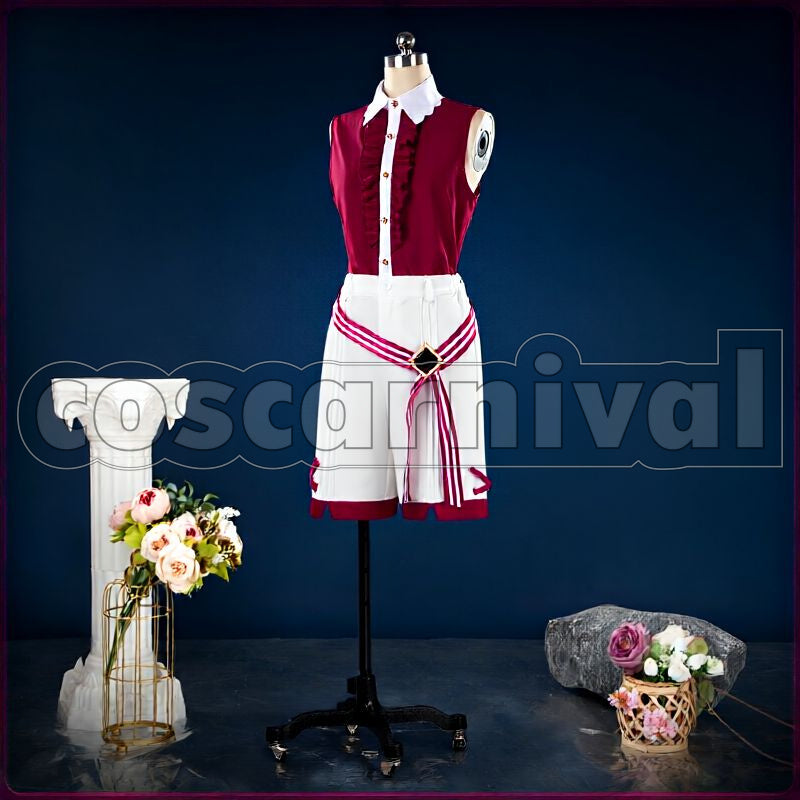 Special for Princess! Esu Sagiri, Kanna Natsu, Fuyume Hanamura, Raika Hojo Melted Heart＊Snow White of Memories Cosplay cosplay costume from Ensemble Stars!!, front view 3