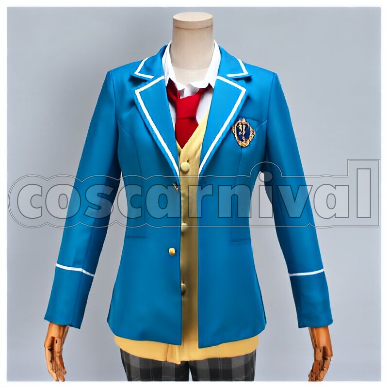 Tori Himemiya Yumenosaki Academy School Uniform Necktie 3-Color Set Cosplay cosplay costume from Ensemble Stars!, color set 5021 front view 1