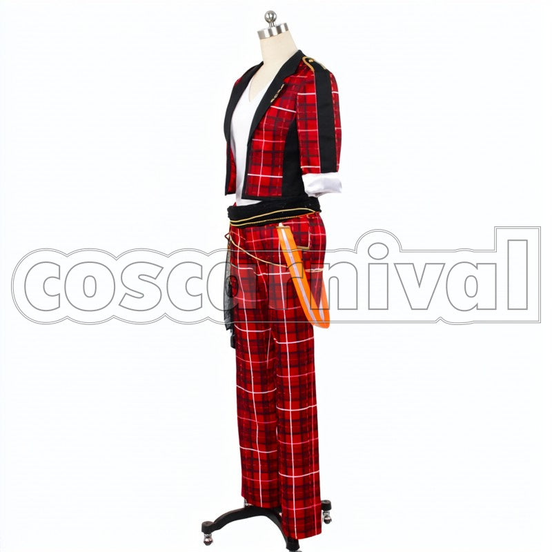 Subaru Akehoshi cosplay costume from Ensemble Stars! Trickstar, side view 2