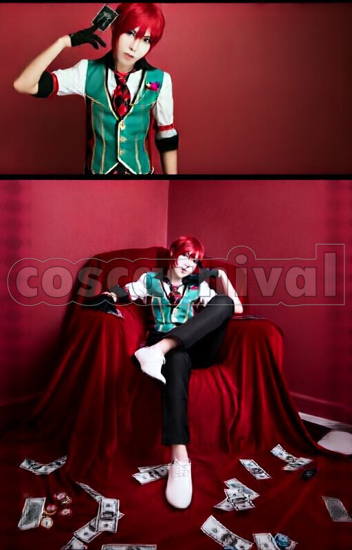 Tsukasa Suou Card Battler Cosplay cosplay costume from Ensemble Stars!, front view 4