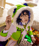 Tsumugi Aoba White Easter Cosplay cosplay costume from Ensemble Stars!, front view 2