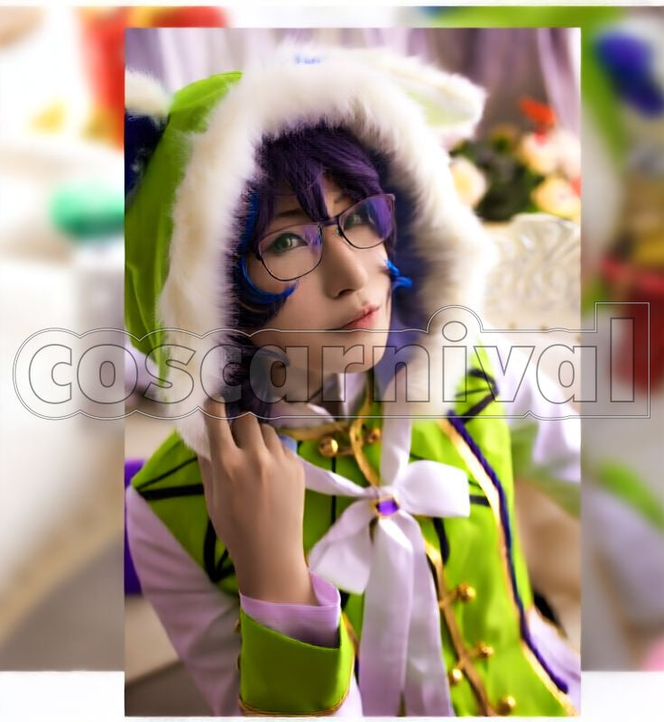 Tsumugi Aoba White Easter Cosplay cosplay costume from Ensemble Stars!, front view 3