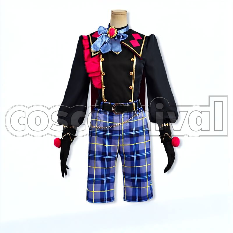 Wander! Black Bunnies in UNDERLAND Hajime Shino, Tomoya Mashiro, Nazuna Nito Cosplay cosplay costume from Ensemble Stars!!, front view 2