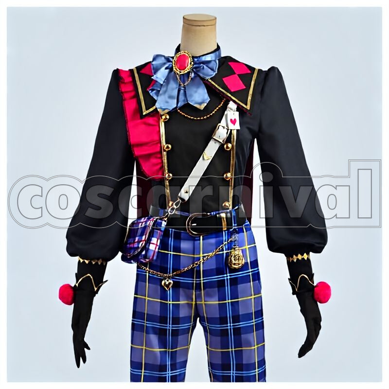Wander! Black Bunnies in UNDERLAND Mitsuru Tenma Cosplay cosplay costume from Ensemble Stars!!, front view 1