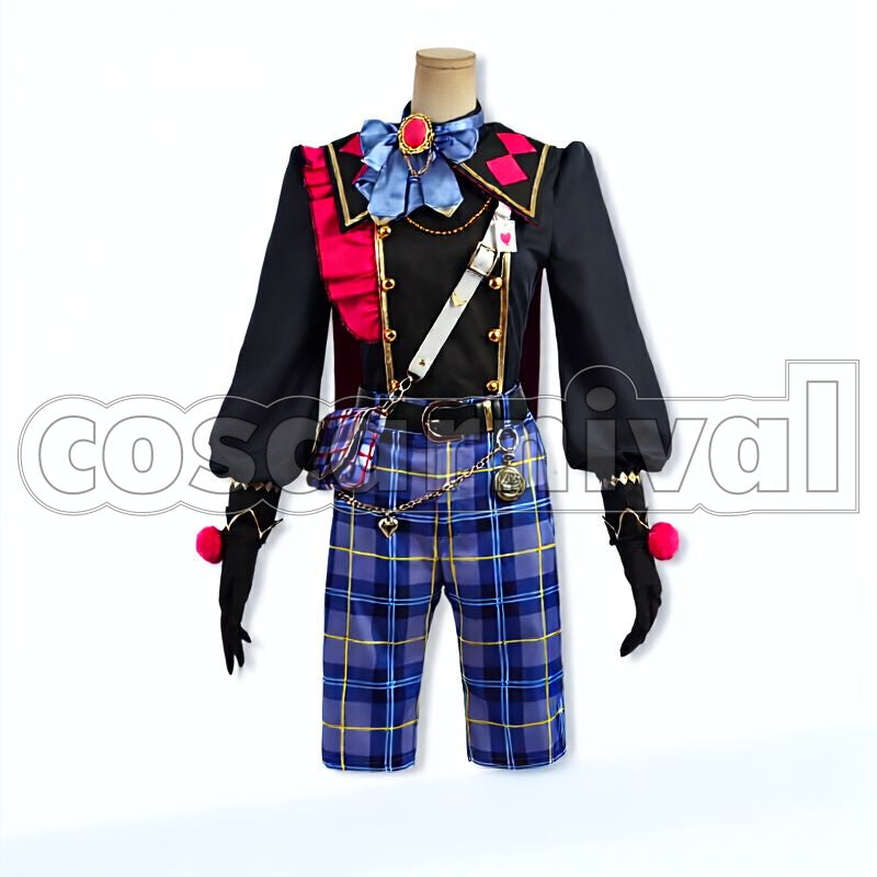 Wander! Black Bunnies in UNDERLAND Mitsuru Tenma Cosplay cosplay costume from Ensemble Stars!!, front view 2