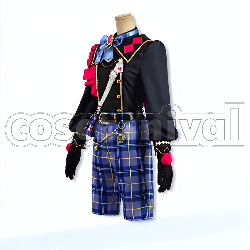 Wander! Black Bunnies in UNDERLAND Mitsuru Tenma Cosplay cosplay costume from Ensemble Stars!!, front view 4