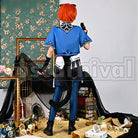 x The Legend of Luo Xiaohei Black Cat Rhapsody Leo Tsukinaga Cosplay cosplay costume from Ensemble Stars!!, back view 1
