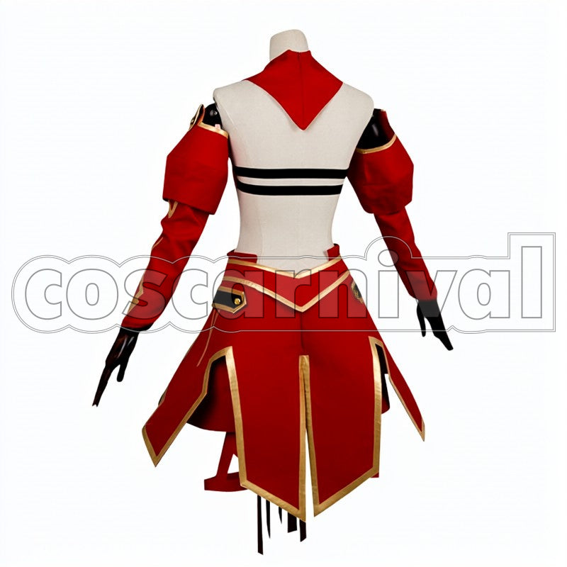 Mordred cosplay costume from Fate Apocrypha, back view