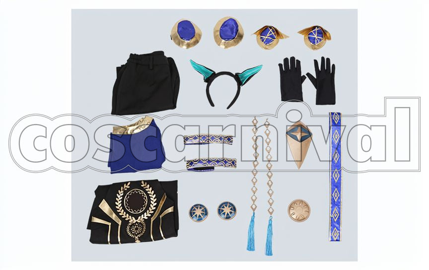 Arjuna 3rd Ascension Cosplay cosplay costume from Fate/Grand Order, set view