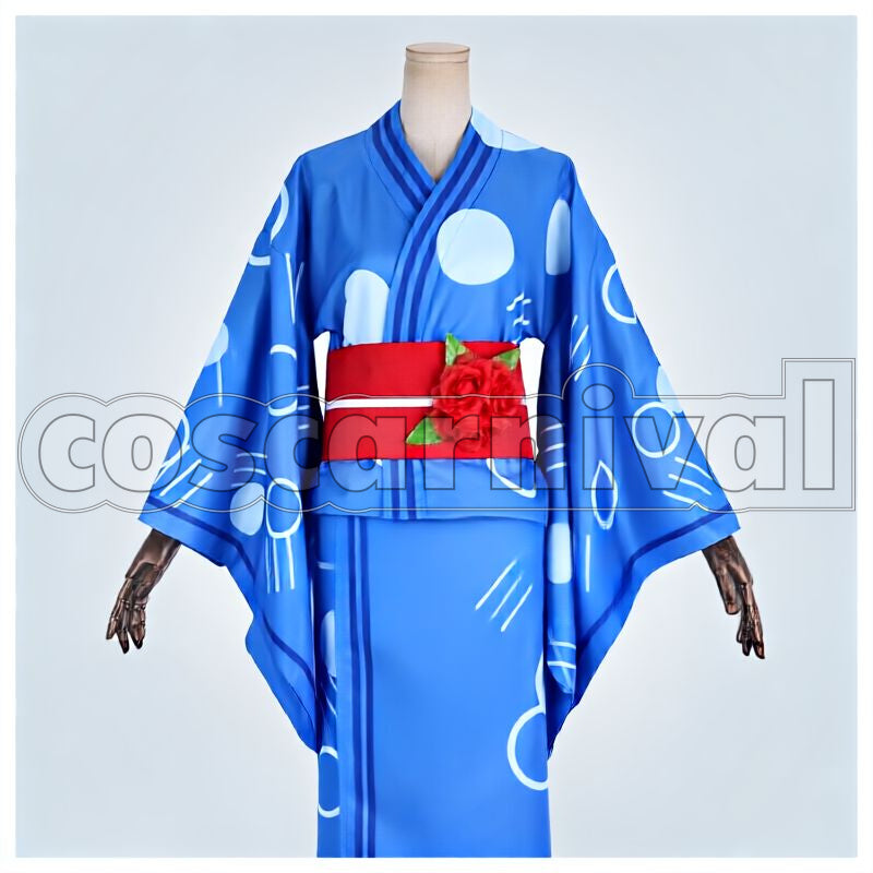 Artoria Pendragon FGO x Google Play Yukata Cosplay cosplay costume from Fate/Grand Order, front view 1