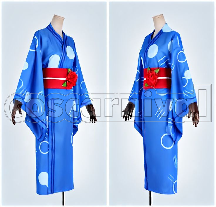 Artoria Pendragon FGO x Google Play Yukata Cosplay cosplay costume from Fate/Grand Order, front view 2