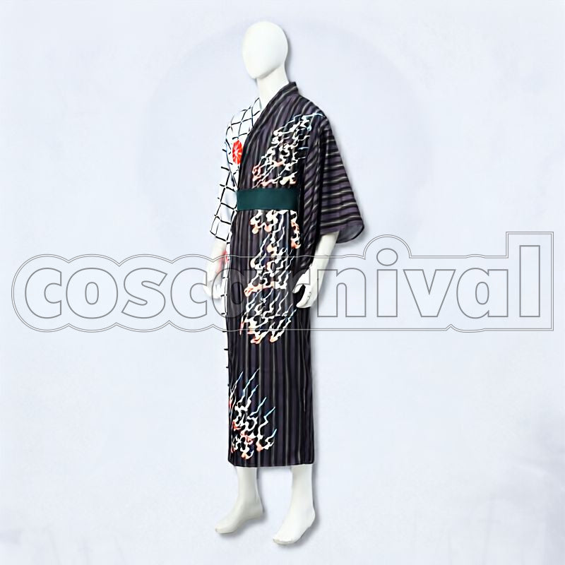 Ashiya Dōman Morning Glory Yukata (Cursed) Cosplay cosplay costume from Fate/Grand Order, front view 3