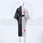 Ashiya Dōman Morning Glory Yukata (Cursed) Cosplay cosplay costume from Fate/Grand Order, back view
