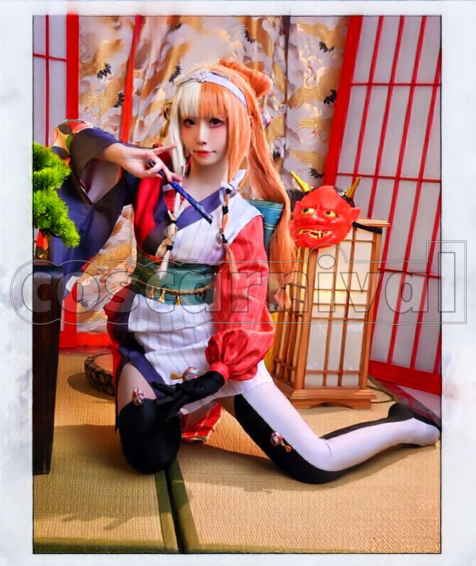 Izumo no Okuni 1st Ascension Cosplay cosplay costume from Fate/Grand Order, front view 6