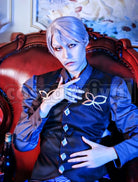 James Moriarty Costume Dress Gray Collar Cosplay cosplay costume from Fate/Grand Order, front view 2