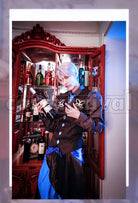 James Moriarty Costume Dress Gray Collar Cosplay cosplay costume from Fate/Grand Order, front view 3