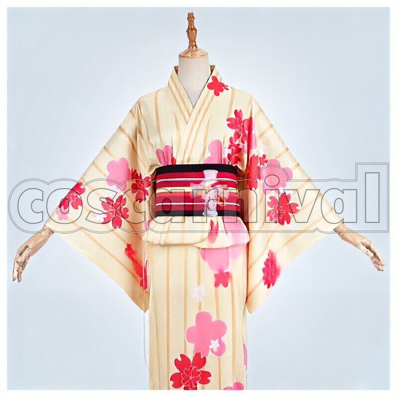 Mash Kyrielight FGO x Google Play Yukata Cosplay cosplay costume from Fate/Grand Order, front view 1