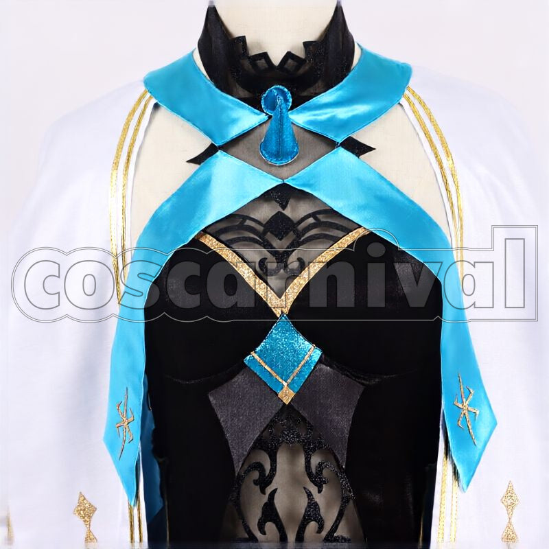 Morgan The Winter Queen (with Crown) Cosplay cosplay costume from Fate/Grand Order, front view 5