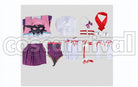 Osakabehime (Assassin) 1st Ascension Cosplay cosplay costume from Fate/Grand Order, set view