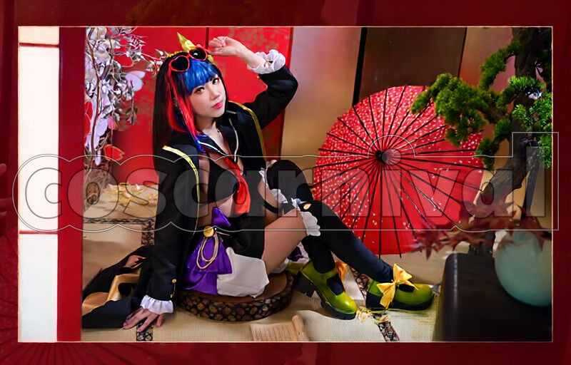 Sei Shōnagon (Berserker) Swimsuit 3rd Ascension Cosplay cosplay costume from Fate/Grand Order, front view 4
