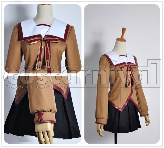 Prisma Illya Homurahara Academy cosplay costume from Fate kaleid liner, front view 2