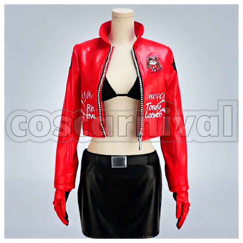 night Rin Tohsaka Wonder Festival Cosplay cosplay costume from Fate/stay, front view 1