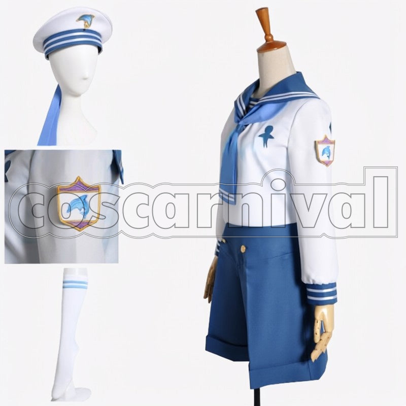 Haruka Nanase Sailor cosplay costume from Free! Bessatsu spoon.2Di, side view