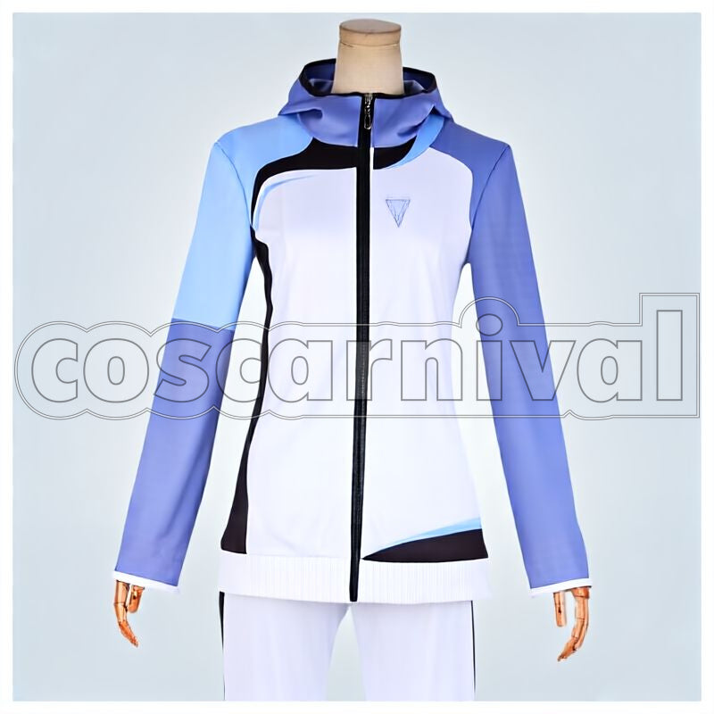-Dive to the Future- Ikuya Kirishima, Hiyori Tono Shimogami University Jersey Embroidered Version Cosplay cosplay costume from Free!, front view 1