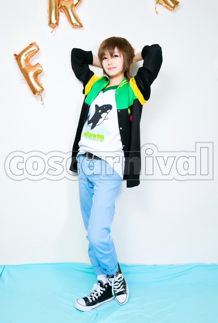 Makoto Tachibana cosplay costume from Free!, front view