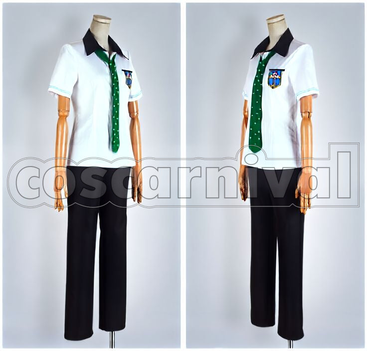 Haruka Nanase, Makoto Tachibana Summer School Uniform Cosplay cosplay costume from Free!, front view 2