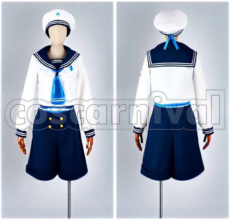 Haruka Nanase Swim Club SPLASH FREE ED Childhood Sailor Cosplay cosplay costume from Free!, detail-1