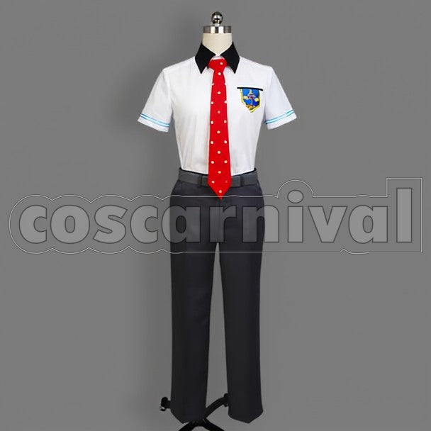 School Nagisa Hazuki Summer cosplay costume from Free! Iwatobi High, front view 2