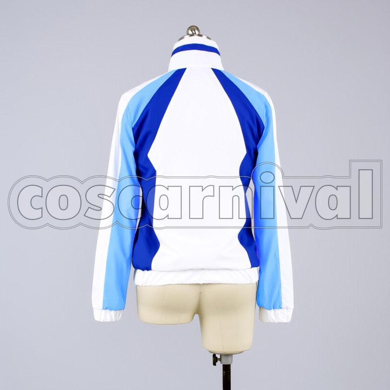School Haruka Nanase cosplay costume from Free! Iwatobi High, back view