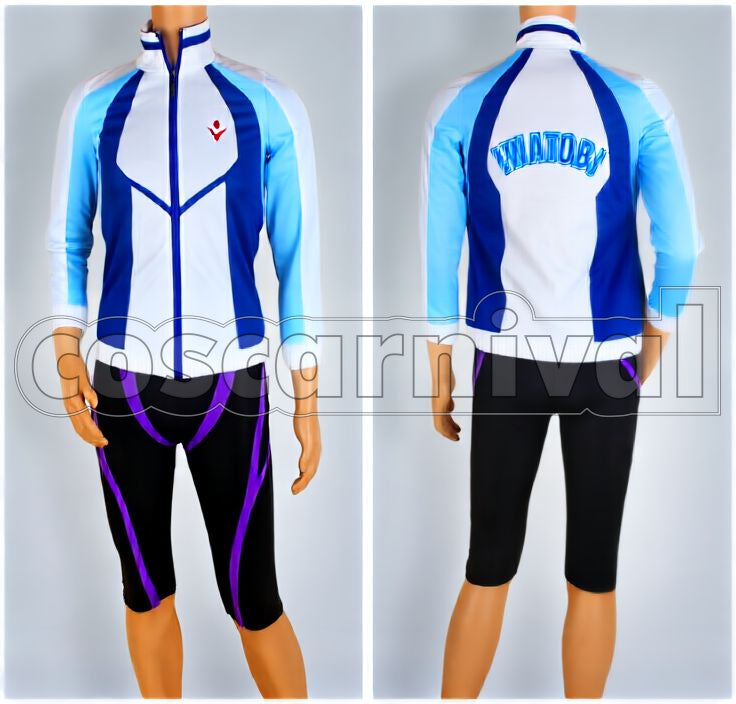Iwatobi High School Swim Club Jersey Full Set Cosplay cosplay costume from Free!, detail-1