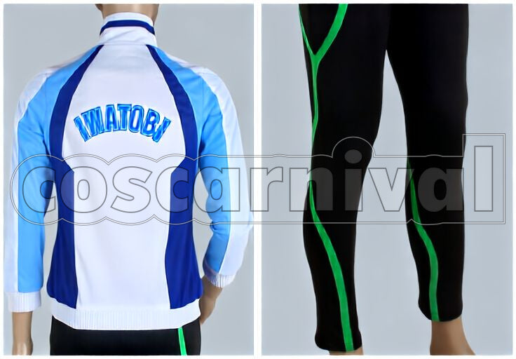 Makoto Tachibana Iwatobi High School Swim Club Full Set Cosplay cosplay costume from Free!, back view