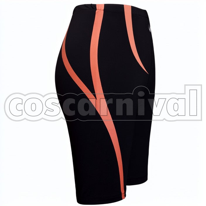 Swim Trunks Orange Free Size cosplay costume from Free! Nagisa Hazuki, side view