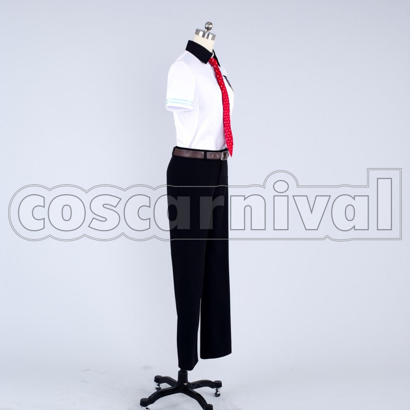 Summer cosplay costume from Free! Rei Ryugazaki, side view 2