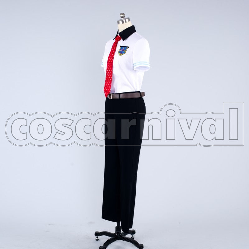 Summer cosplay costume from Free! Rei Ryugazaki, side view