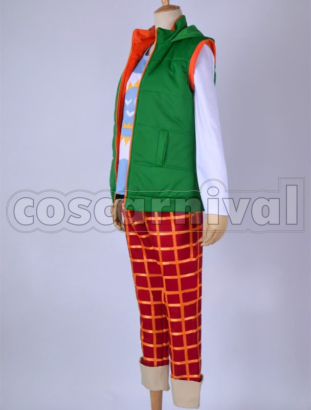 Childhood Memories cosplay costume from Free! Rin Matsuoka, side view