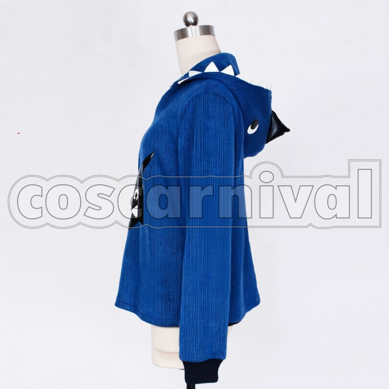Shark Hoodie cosplay costume from Free! Rin Matsuoka, side view