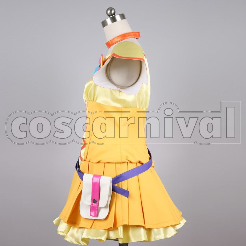 PreCure! Cure Pine cosplay costume from Fresh, side view