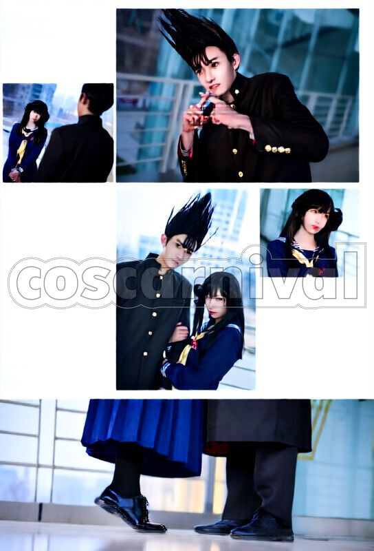 It's My Turn!! Shinji Ito Long Gakuran School Uniform Cosplay cosplay costume from From Today, front view 5