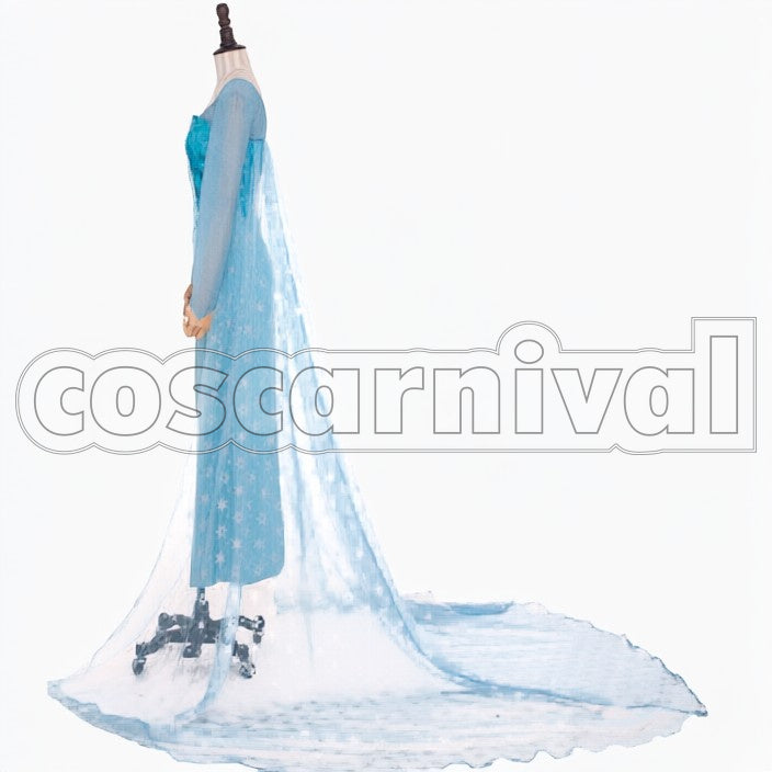 Elsa cosplay costume from Frozen Elsa, side view 2