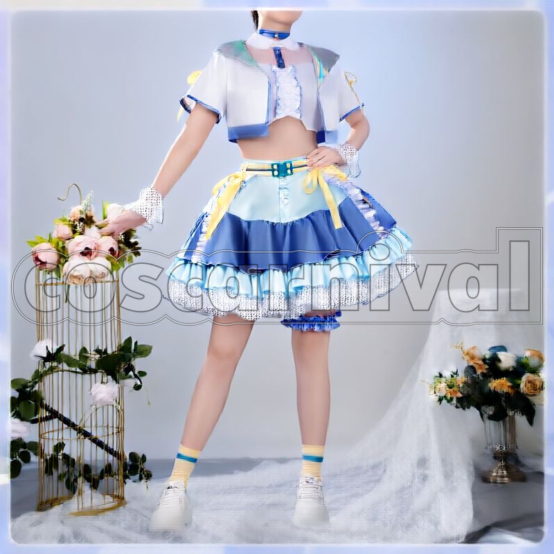 Kotone Fujita Sekaiichi Kawaii Watashi Cosplay cosplay costume from Gakuen Idolmaster, front view 2