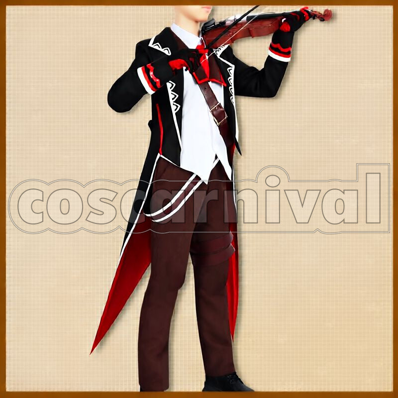 Diluc Concert Cosplay cosplay costume from Genshin Impact, front view 2