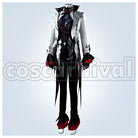 Fatui Harbingers Arlecchino The Knave Cosplay cosplay costume from Genshin Impact, front view 1