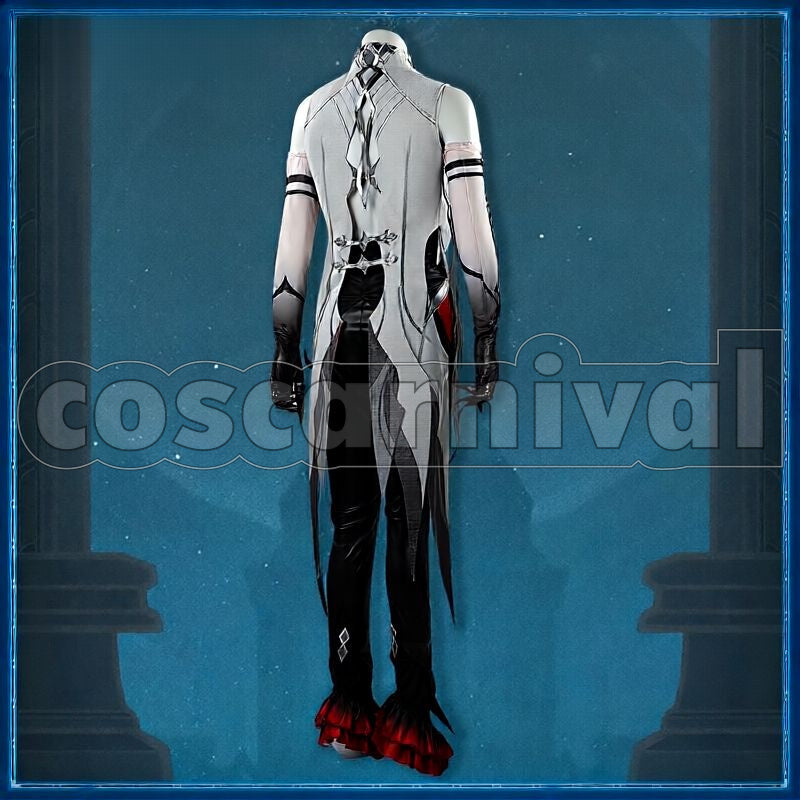 Fatui Harbingers Arlecchino The Knave Cosplay cosplay costume from Genshin Impact, back view 2