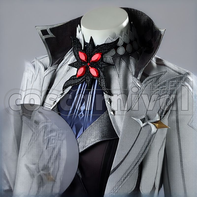 Fatui Harbingers Arlecchino The Knave Cosplay cosplay costume from Genshin Impact, detail-1